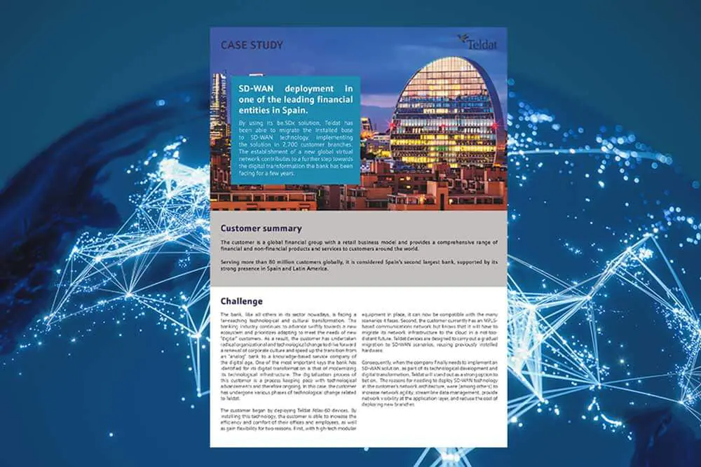 case study PDF large bank Teldat